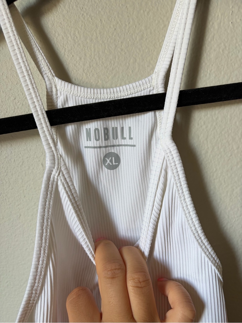 NOBULL White Ribbed Tank - Picture 2 of 5